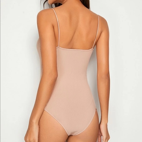 Rib Knit Cami Bodysuit - Picture 3 of 5